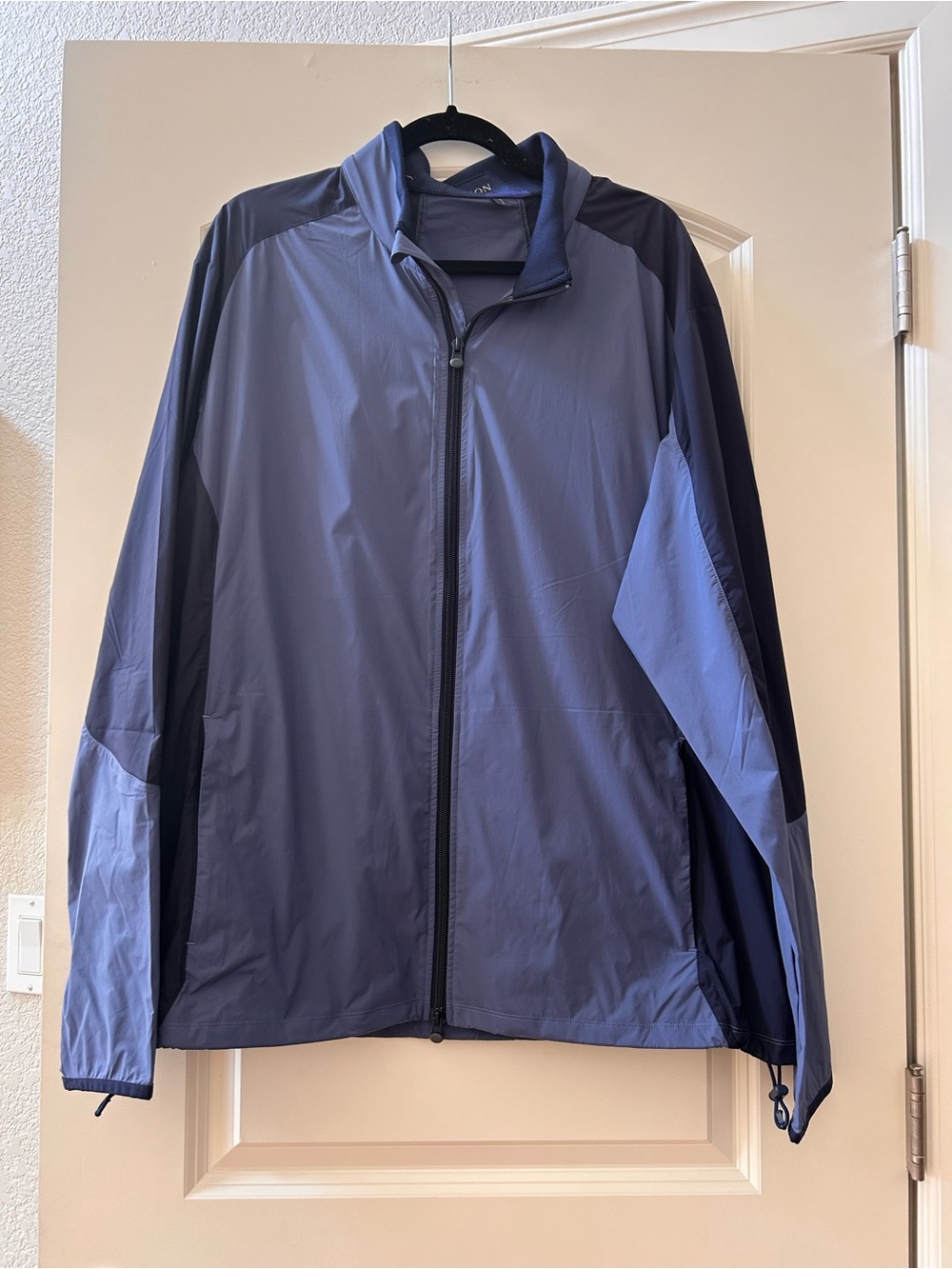 Greyson Trailwolf golfing Windbreaker Rain Jacket. EUC. Blue. Full zip. SZ XXL